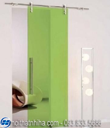 Cửa lùa kính cường lực ray treo
