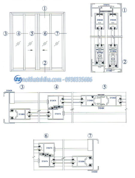 Các hệ cửa nhôm Xingfa