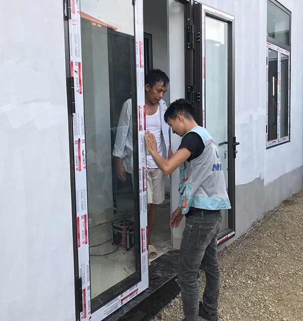 Vách, Cửa nhôm kính Thái Nguyên, Thi công lắp đặt trọn gói