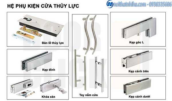 Phụ kiện cửa thủy lực 2 cánh