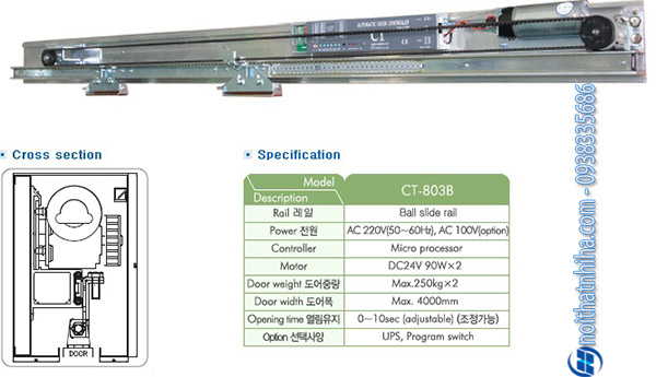 Cửa tự động Cortech CT803B