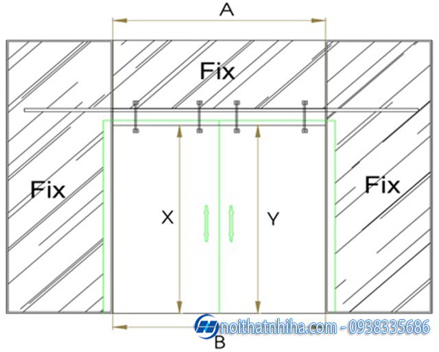 Cách lắp đặt cửa kính cường lực lùa 