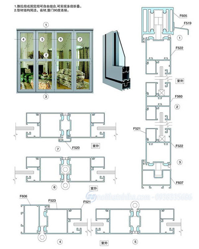 Catalogue cửa nhôm Xingfa hệ 63