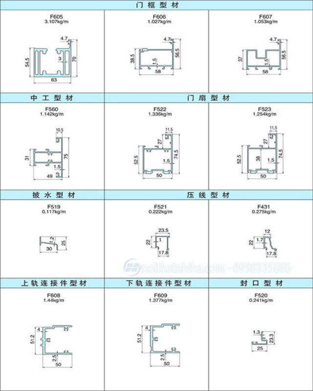 22 catalogue cua nhom xingfa he 63 Bản vẽ cad cửa nhôm xingfa