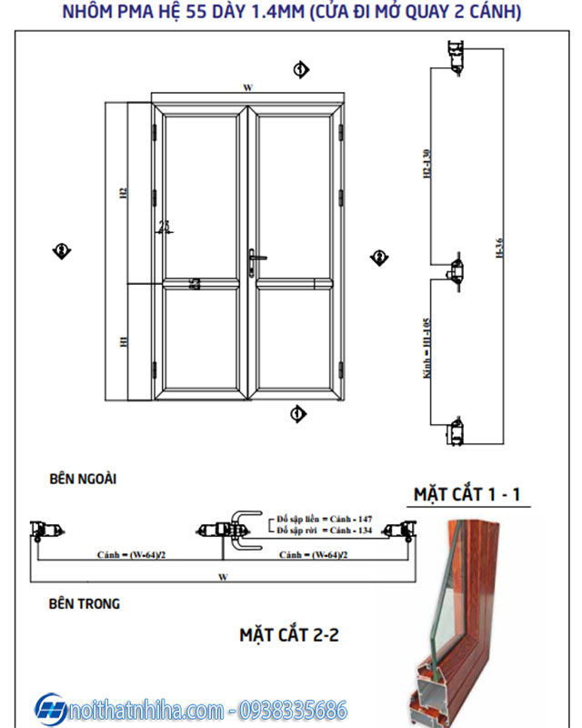 Catalogue nhôm PMA