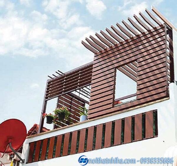 Mẫu lam che nắng mặt tiền nhà phố đẹp, chắn nắng hiệu quả