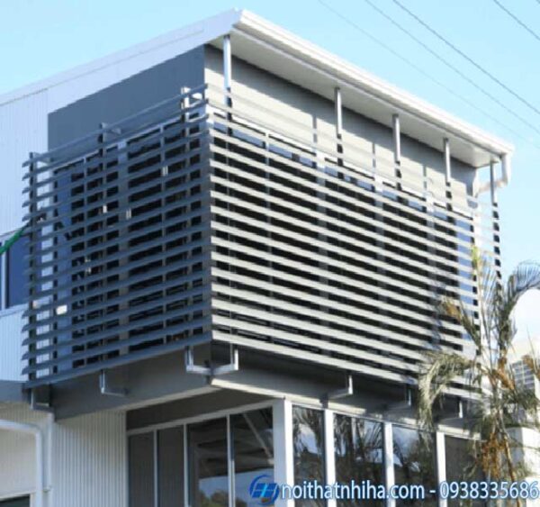 Mẫu lam che nắng mặt tiền nhà phố đẹp, chắn nắng hiệu quả