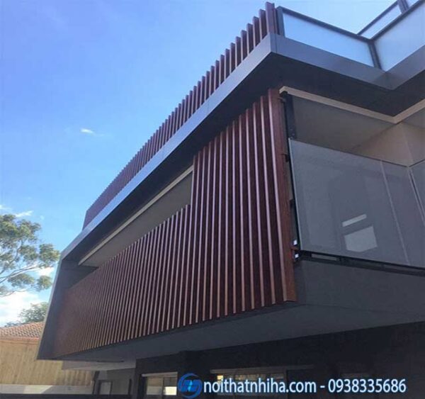 Mẫu lam che nắng mặt tiền nhà phố đẹp, chắn nắng hiệu quả
