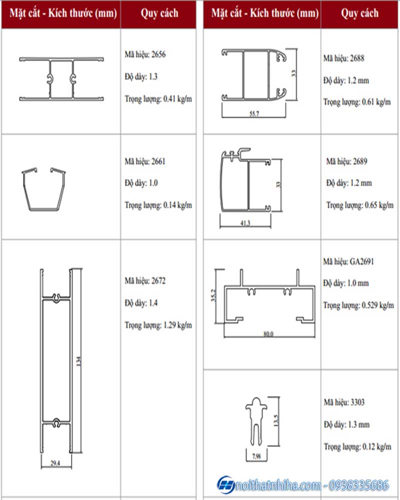 Cửa nhôm Việt Pháp hệ 2600