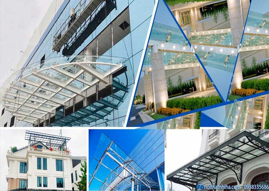 Mái kính cường lực là hạng mục không thể thiếu trong kiến trúc hiện đại