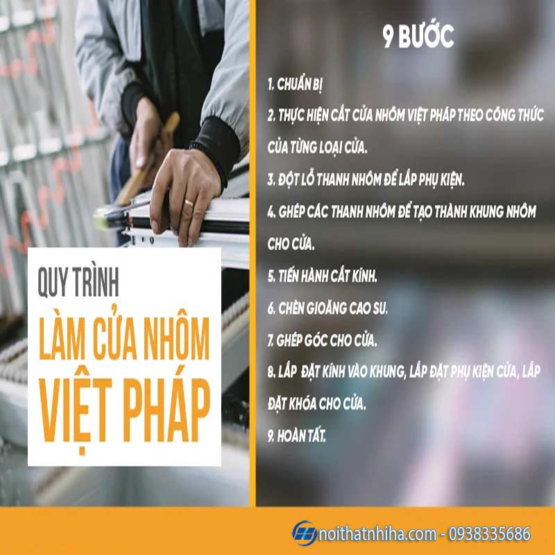 Công thức làm cửa nhôm Việt Pháp