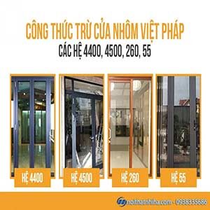 5 cong thuc tru cua nhom viet phap cửa nhôm việt pháp