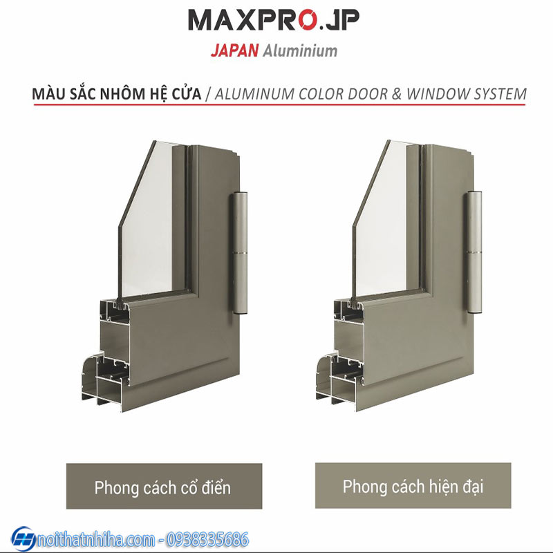 Cửa nhôm cao cấp Maxpro