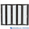 Cửa đi xếp trượt 5 cánh nhôm Xingfa