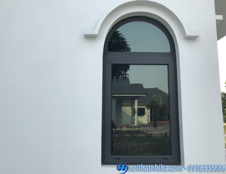 Cửa sổ mở quay 1 cánh nhôm Xingfa 3 Cửa sổ mở quay 1 cánh nhôm Xingfa