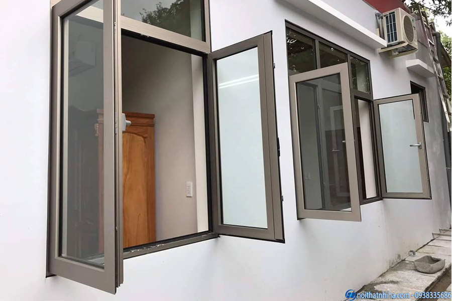 Công trình sử dụng cửa sổ mở quay 2 cánh nhôm Maxpro r65 tại Vĩnh Phúc