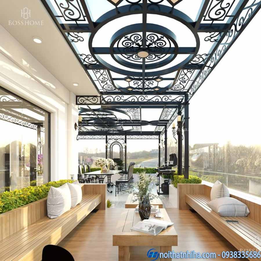 Mẫu mái kính bền đẹp chất lượng